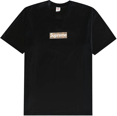 supreme burberry bogo tee|supreme box tee black.